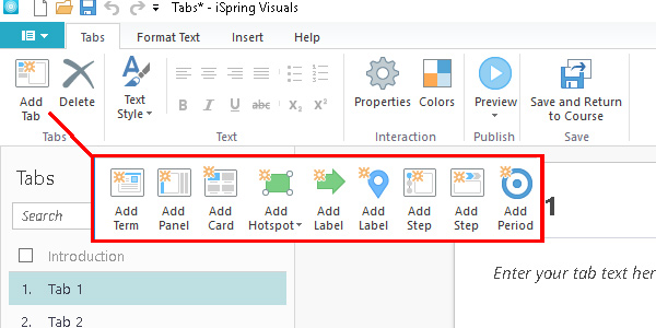 iSpring Visuals Different Subpage Types